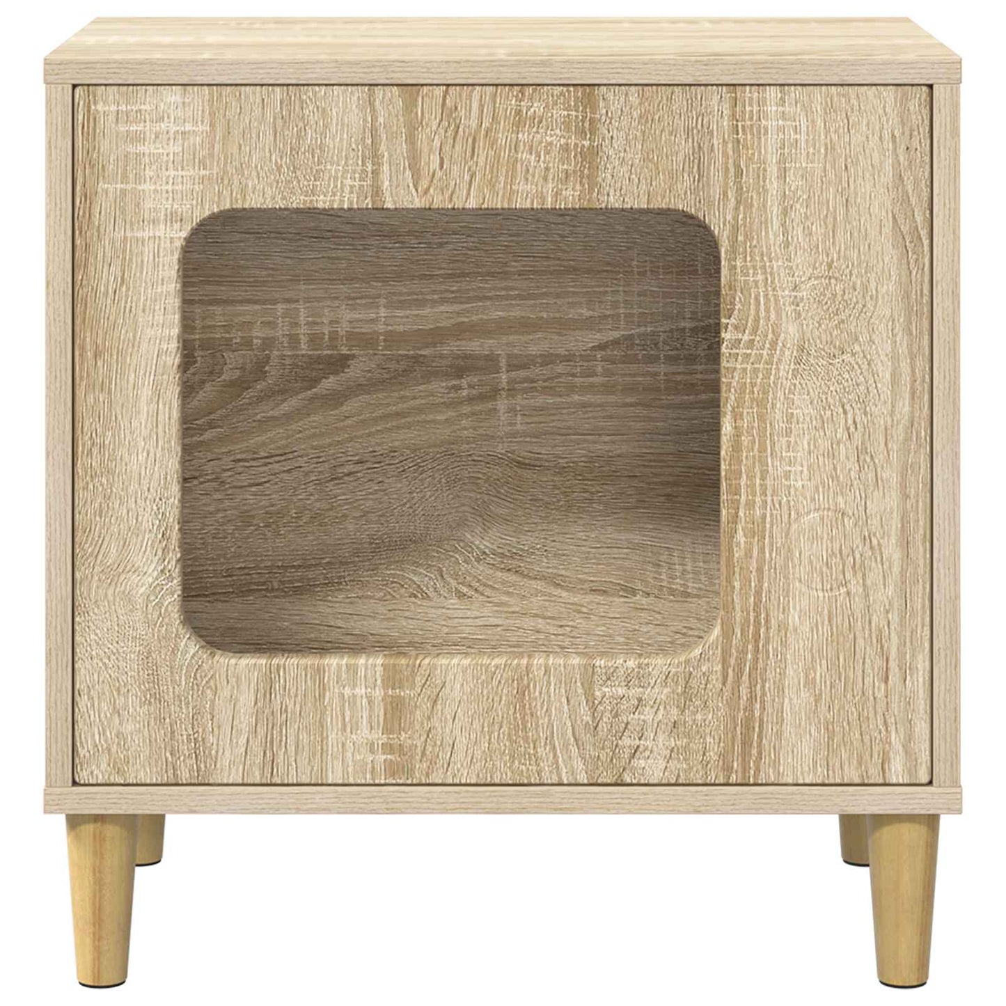 Casa Para Gatos Sonoma 51 X 30 X 52 Cm Madera De Ingeniería_4