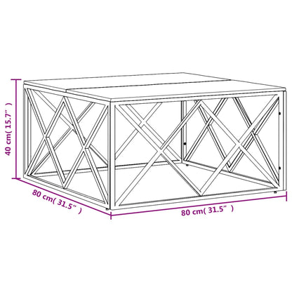 Mesa De Centro Acero Inoxidable Y Madera Maciza Reciclada_4
