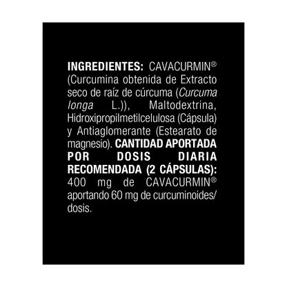 Cúrcuma Powergym 60 cápsulas