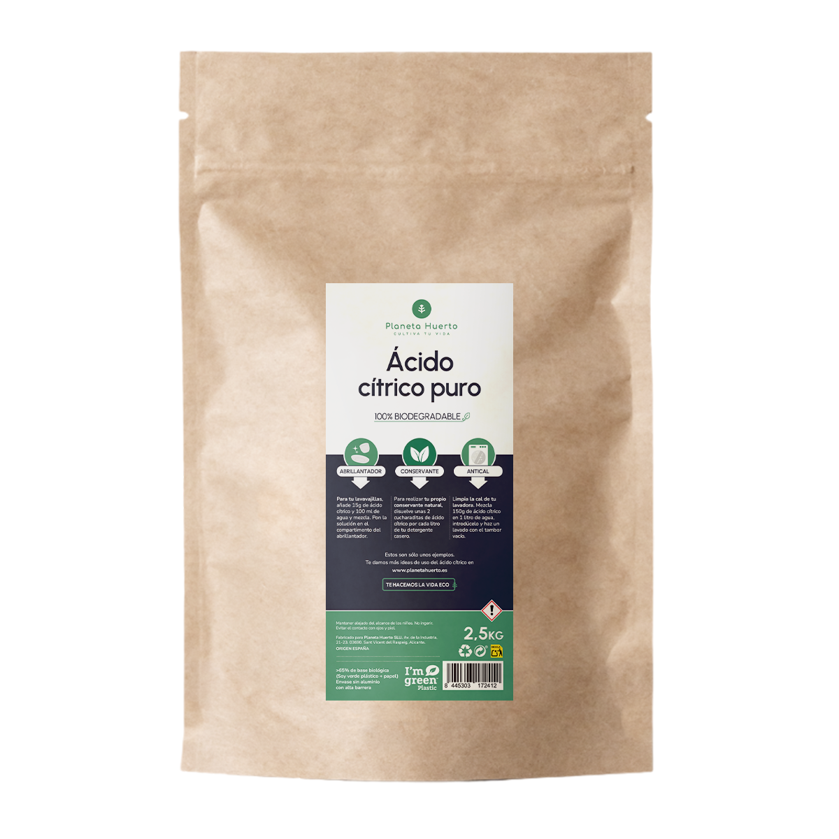 Ácido Cítrico Planeta Huerto 2,5 Kg