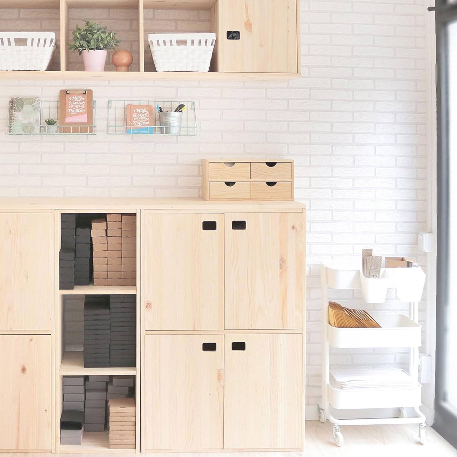 Well Home - Miniblock 4 Cajones En Madera De Pino_2