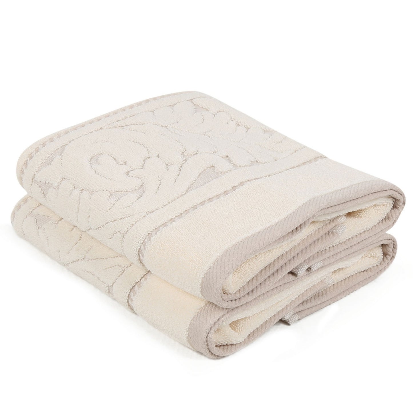 Juego De Toallas De Mano (2 Piezas) Crema_1