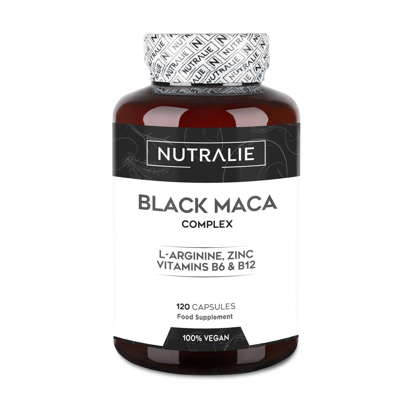 Nutralie Complexo de Maca Preta Andina + Vitaminas B6 + B12, 120 Cápsulas
