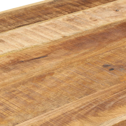 Mesa De Comedor Madera Maciza De Mango Rugosa 220x100x75 Cm_4