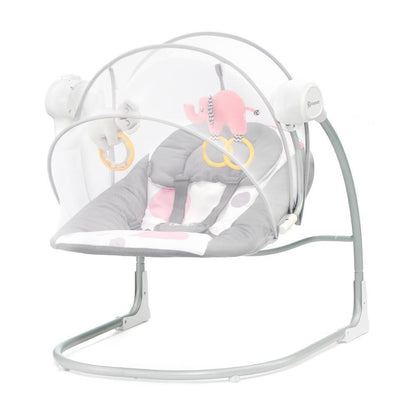 Cadeira de baloiço Kinderkraft Pink Minky para bebé