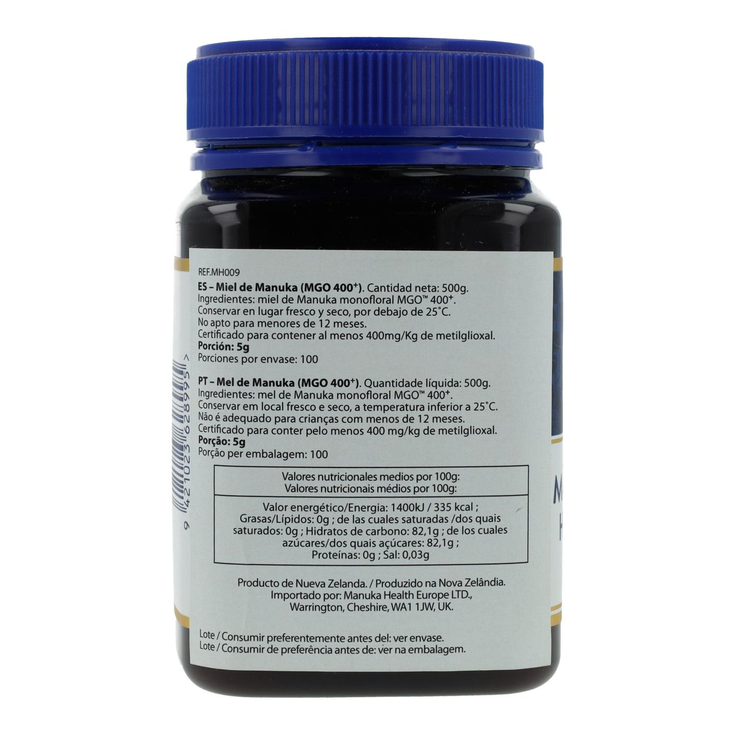 Mel de Manuka (MGO 400+) Manuka 500 gr