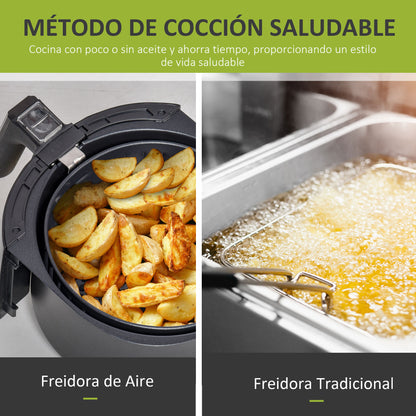 Homcom Freidora De Aire 3.5l 1500w Con Pantalla Led Y 7 Programas Homcom_3