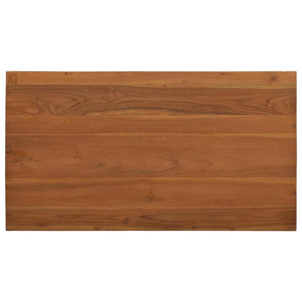 Mesa De Centro De Madera Maciza De Teca 90x50x35 Cm_4
