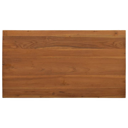 Mesa De Centro De Madera Maciza De Teca 90x50x35 Cm_4