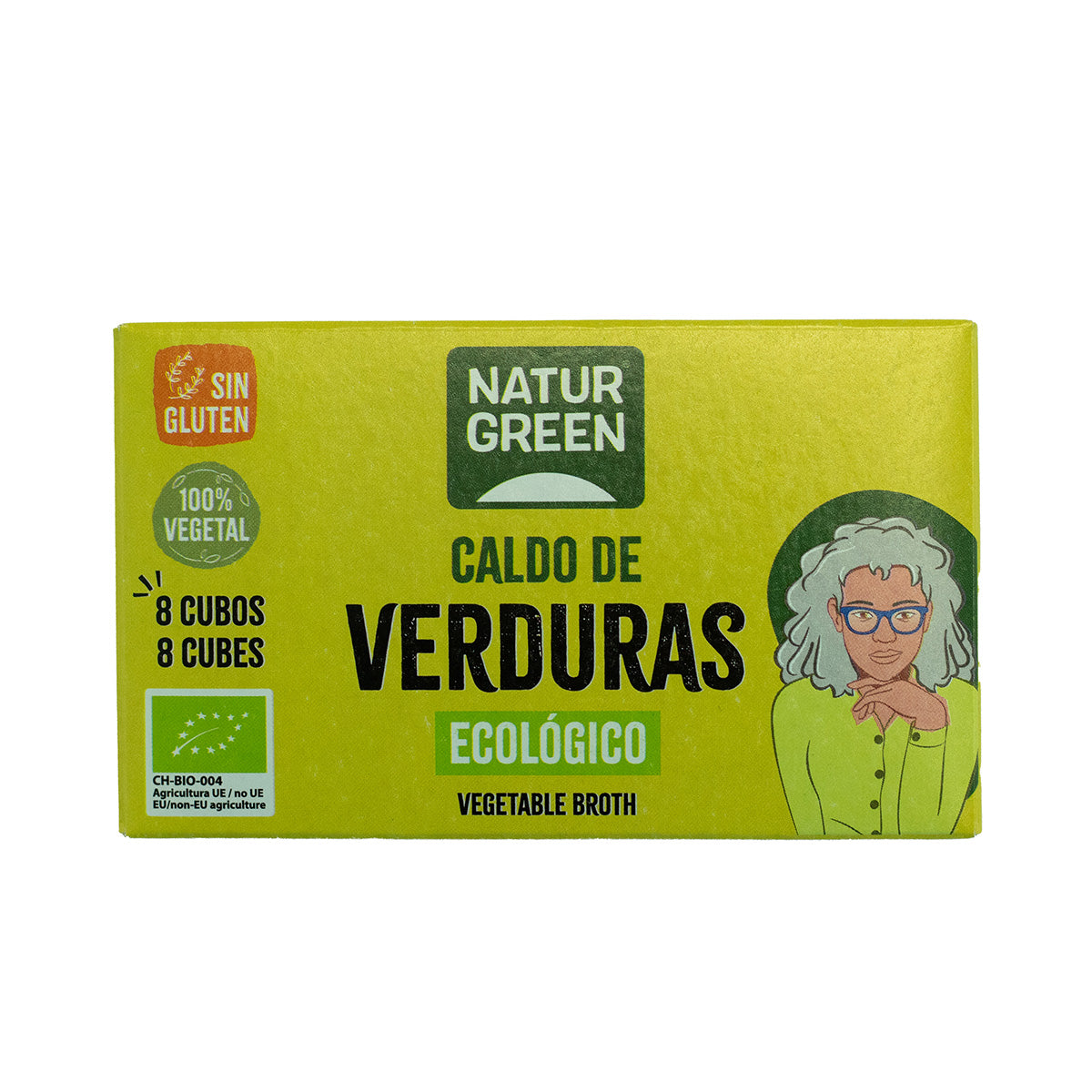 Cubos de Caldo de Legumes sem Glúten Naturgreen 10,5 g