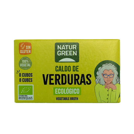 Cubos de Caldo de Legumes sem Glúten Naturgreen 10,5 g