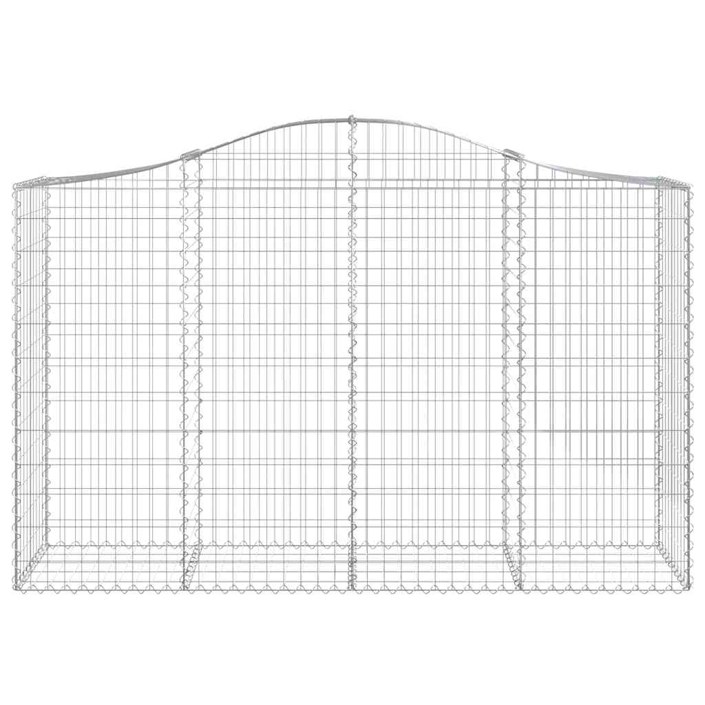Cestas Gaviones 10 Uds Forma De Arco Hierro 200x50x120/140 Cm_3