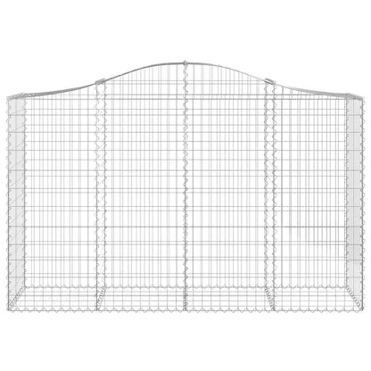 Cestas Gaviones 10 Uds Forma De Arco Hierro 200x50x120/140 Cm_3
