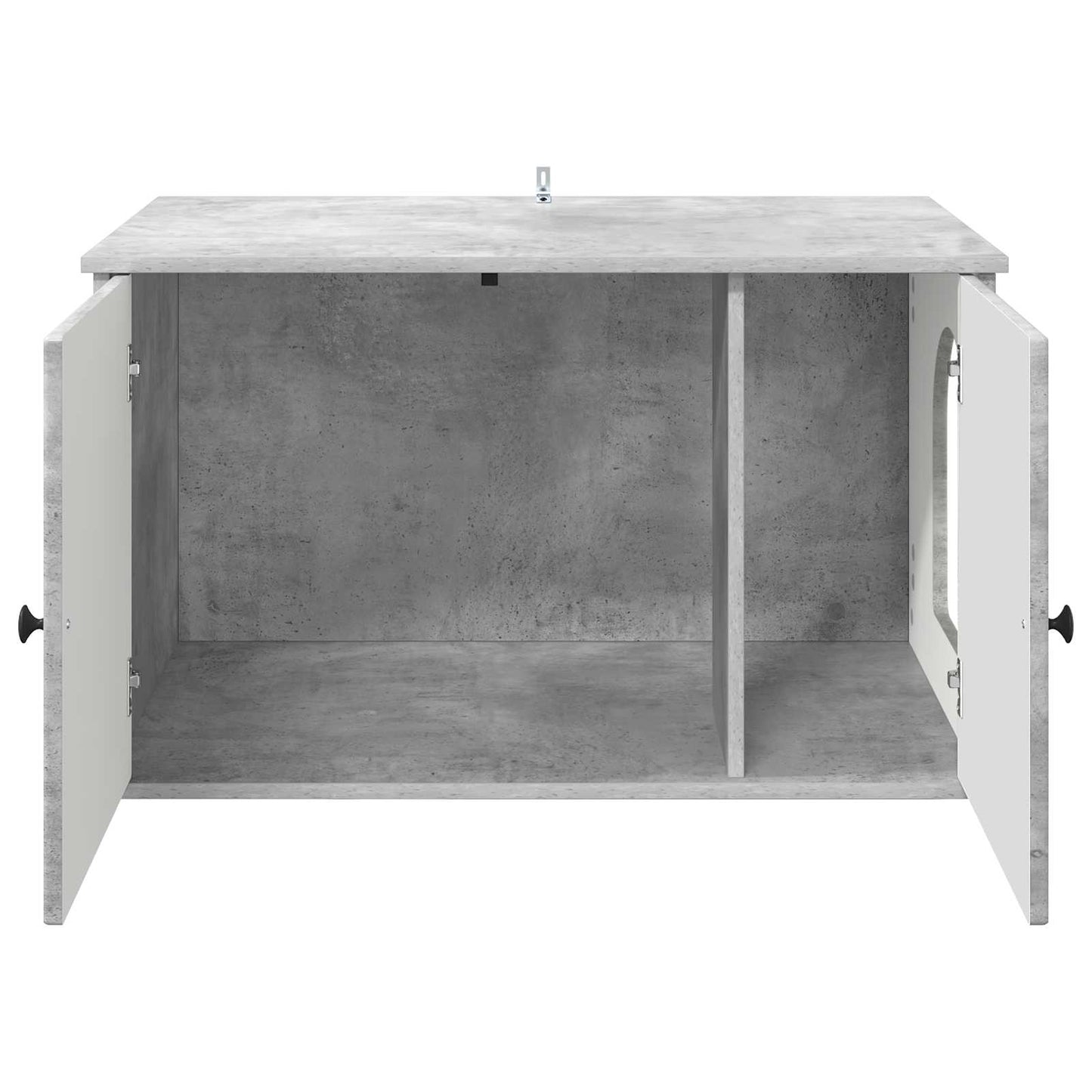 Casa Para Gatos Concreto 85 X 55 X 50 Cm Madera De Ingeniería_5