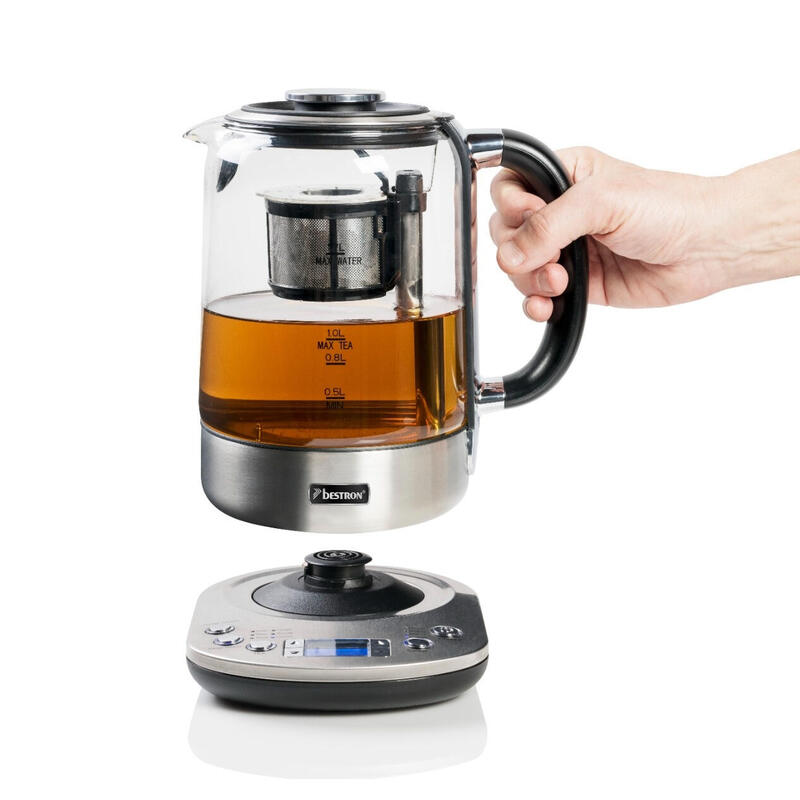 Tetera Y Hervidor De Agua Bestron Aatm800ste 1,7 L 2200 W Inox_1