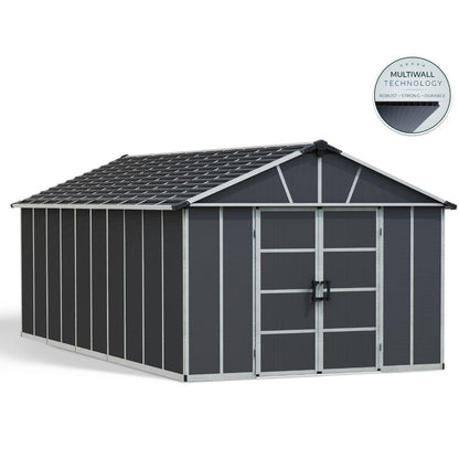 Telheiro de jardim Yukon 643x332x252 cm Canopia da Palram