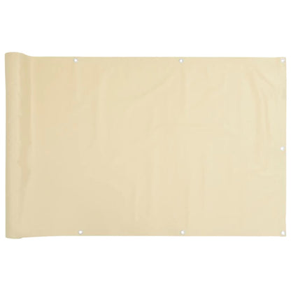 Pantalla De Privacidad De Balcón Pvc Crema 1000x75 Cm / Vetonek_3
