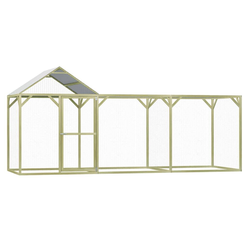 Vidaxl Gallinero De Madera De Pino Impregnada 4,5x1,5x2 M_0