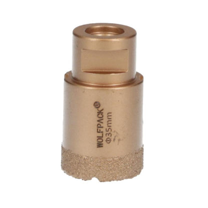 Corona Diamante Para Amoladora Ø 35 Mm. Conexión Rosca M14. Corte Seco