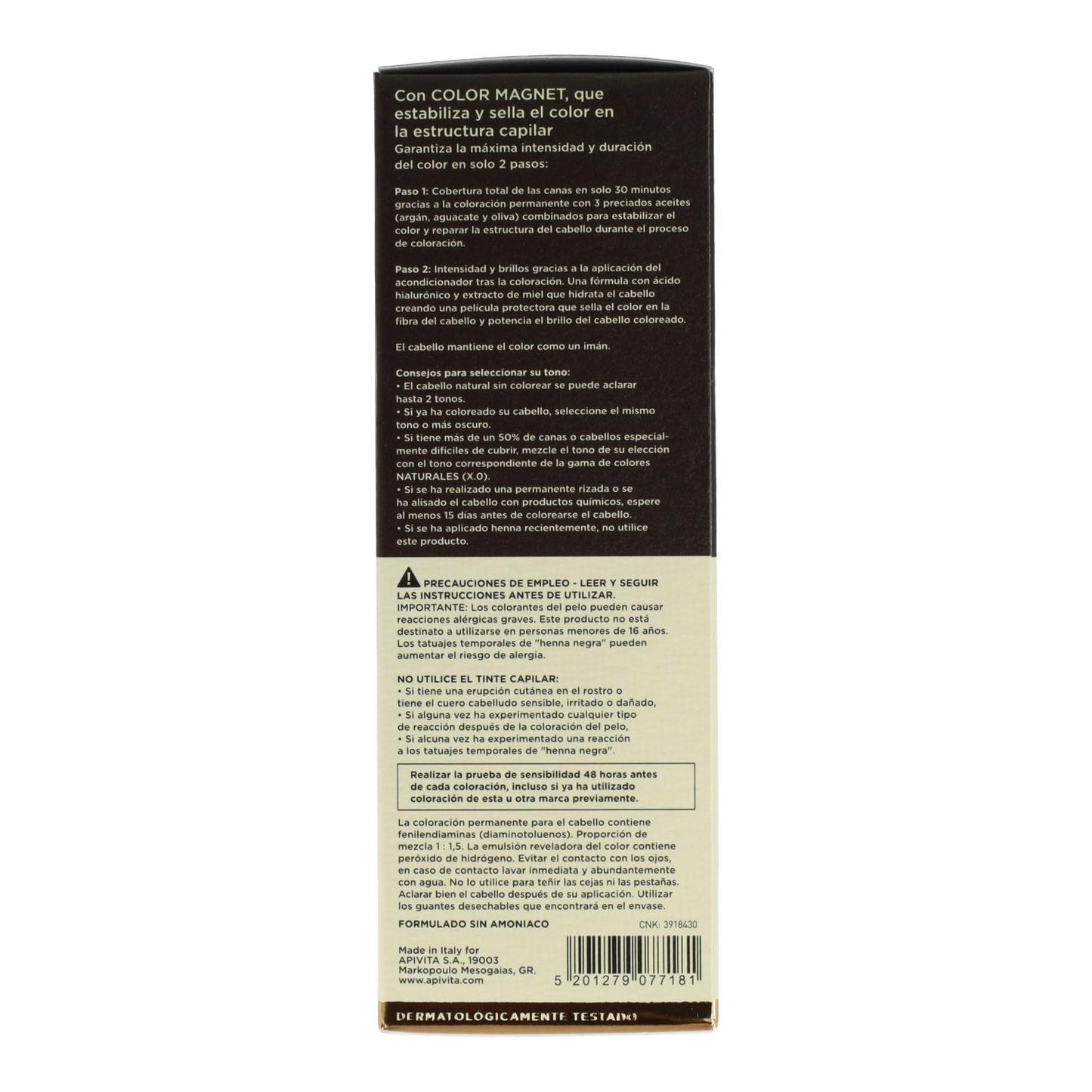 O Meu Elixir de Cor N8. 38 Apivita Dye