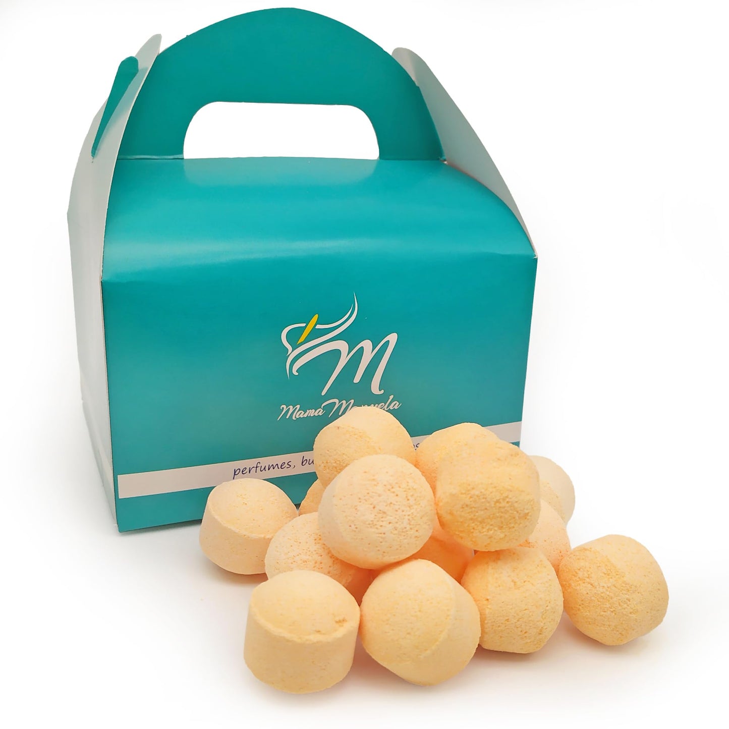 Caja 50 Mini Bombas Efervescentes Para Manicura Y Pedicura - Ablandan Durezas, Uñas Y Cutículas - Aroma Naranja_0