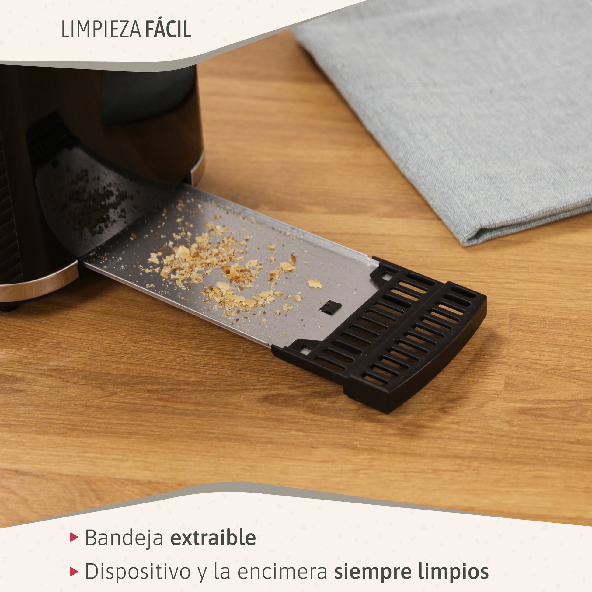 Briebe Elegance Tostadora Pan Ranura Ancha, Tostador 2 Rebanadas 7 Niveles Tostado, Calientapanecillos, Ta1169blk, Negro_5