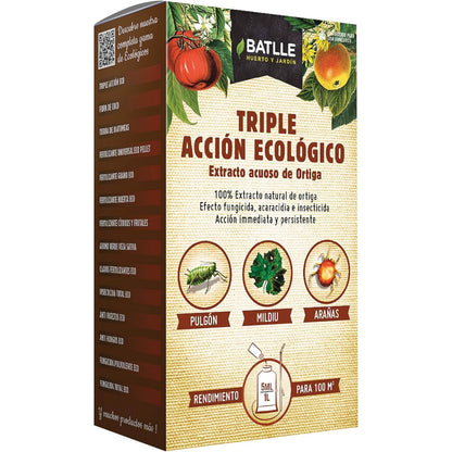 Inseticida concentrado tripla ação Eco fungicida acaricida 100 ml Batlle