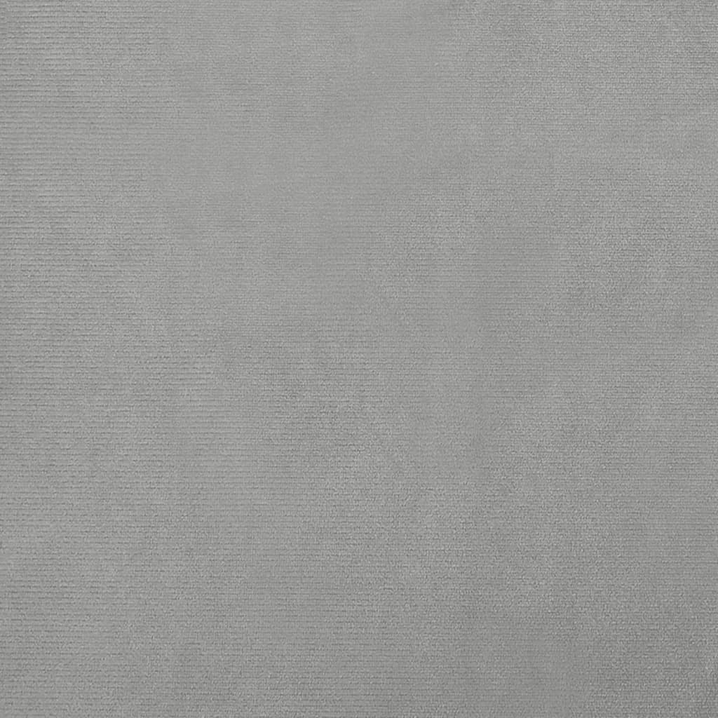 Cama Para Perros De Terciopelo Gris Claro 70x48x22 Cm / Vetonek_4