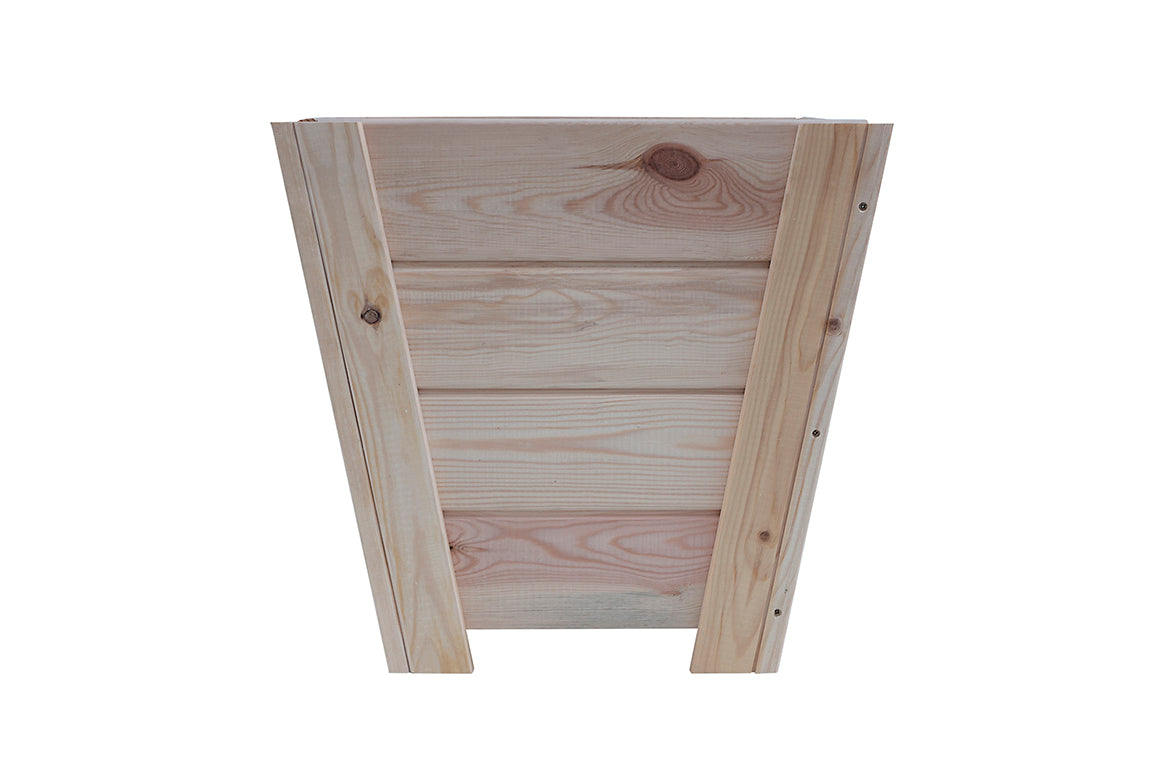 Macetero Abril Cerrado De Madera Natural De 50 X 50 X 47 Cm 10° 55l + Bolsa Geotextil_2
