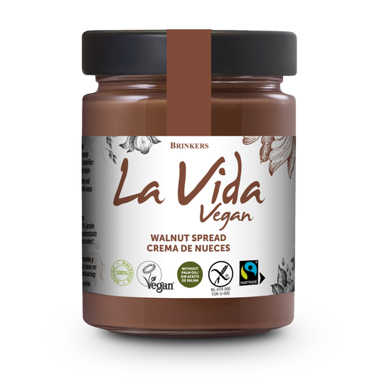 Creme vegan biológico de chocolate e nozes La Vida Vegan 270g