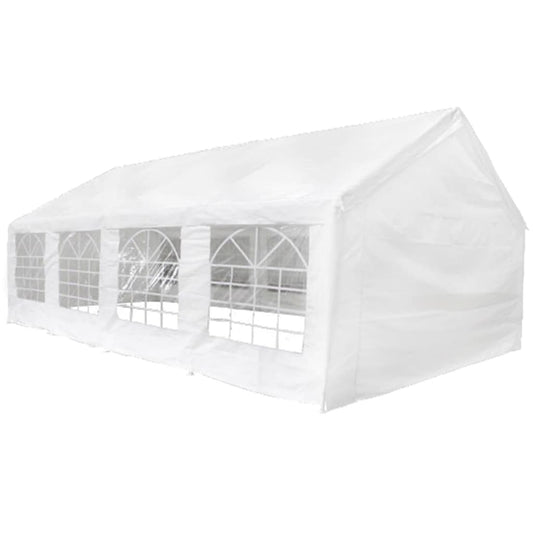 Vidaxl Carpa De Fiesta Blanca 8x4 M_0