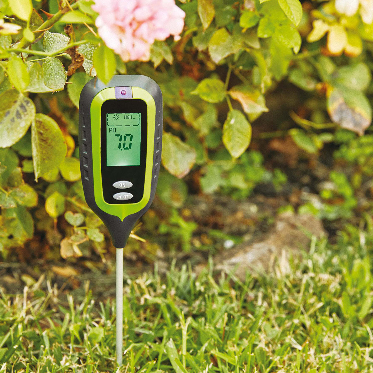 Medidor de luz, humidade, pH e temperatura Verdemax 4 em 1