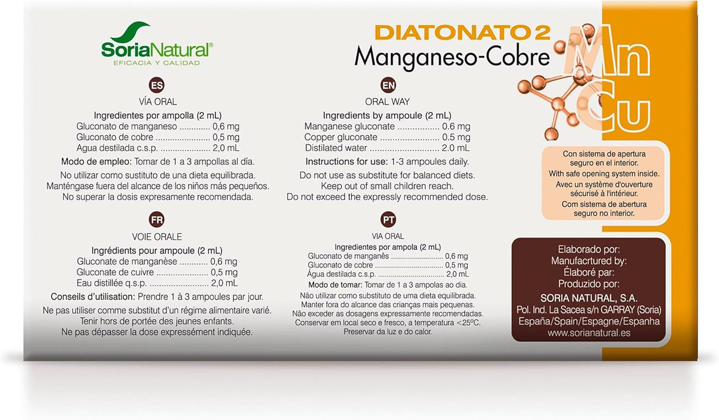 Diatonato 2 Mn-Cu Soria Natural 28 frascos