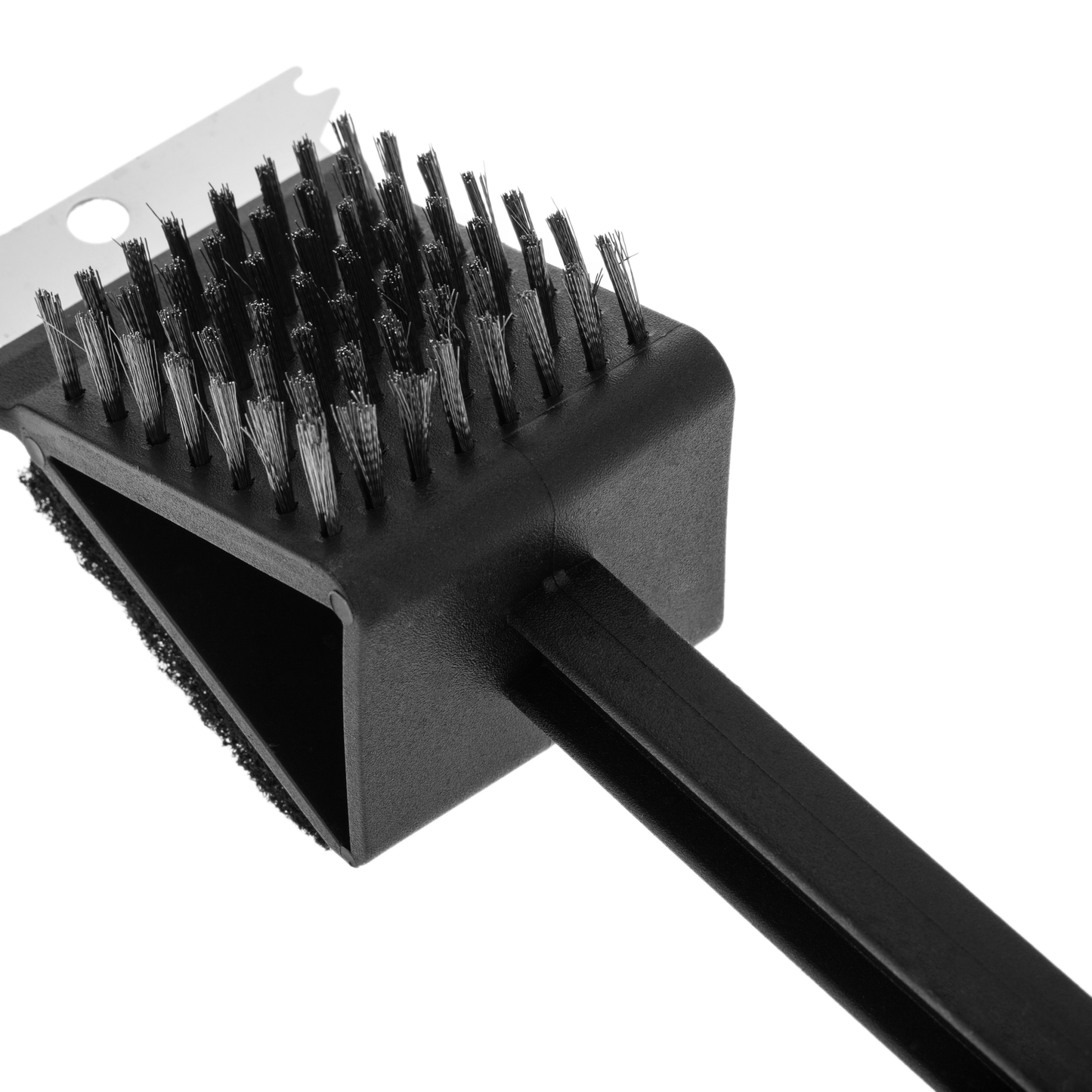 Cepillo Raspador Largo Con Espátula De Metal Para La Limpieza De Barbacoa De 37 Cm_4