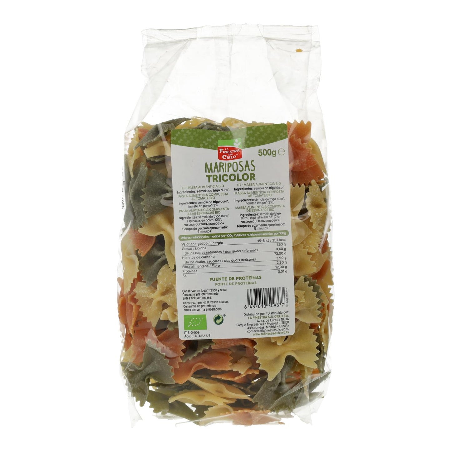 Borboletas Tricolores La Finestra Sul Cielo 500 g