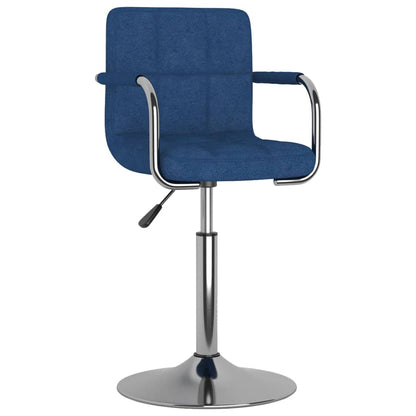 Taburete De Cocina De Tela Azul_0