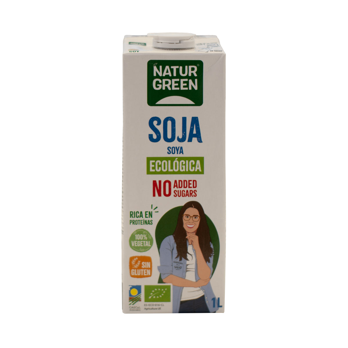 Bebida de soja natural sem açúcar NaturGreen, 1 litro