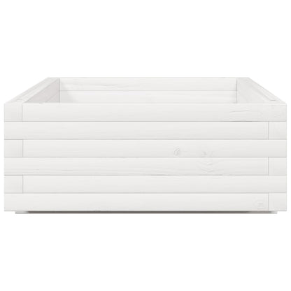 Jardinera De Madera Maciza De Pino Blanco 110x60x26,5 Cm_5