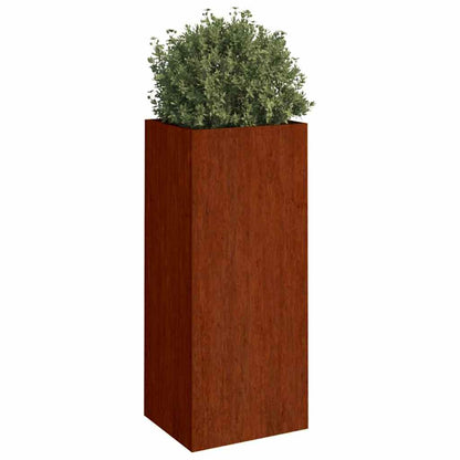 Jardinera De Acero Corten 32x29x75 Cm_2