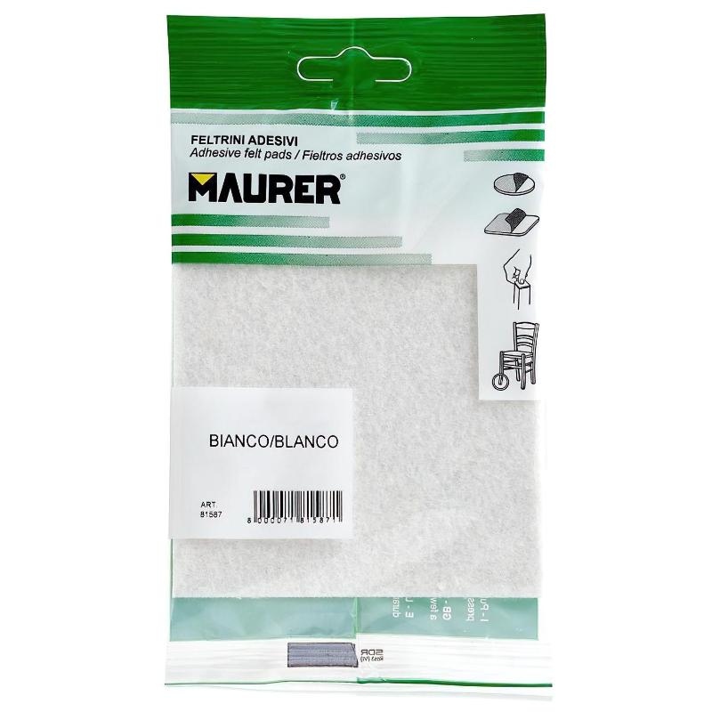 Fieltro Adhesivo 100 X 100 Mm. (blister 1 Pieza) Blanco