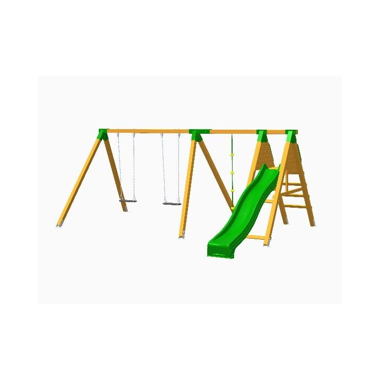 Parque Infantil Masgames Pegasus Asiento Plano + Asiento De Bebe Superficie De Arena, Tierra O Cesped._2