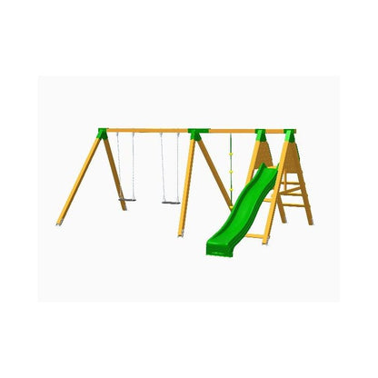 Parque Infantil Masgames Pegasus Asiento Plano + Asiento De Bebe Superficie De Arena, Tierra O Cesped._2