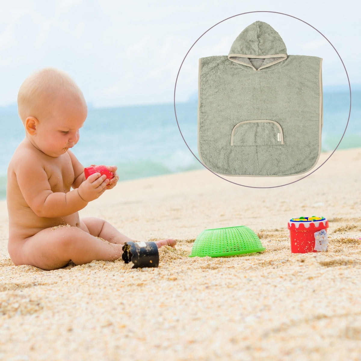 Trex Poncho Toalla De Baño Bebe 12-36m_1