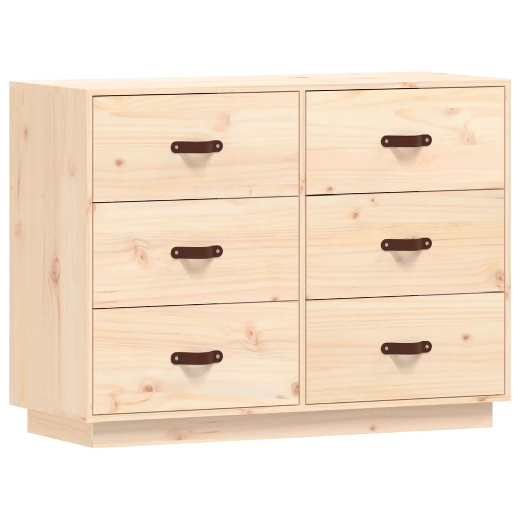 Aparador Madera Maciza De Pino 100x40x75 Cm / Vetonek_5