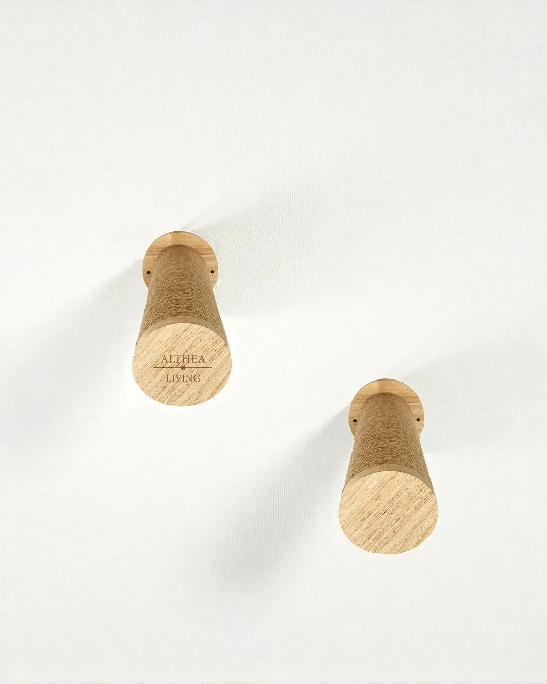 Estante De Escalada Para Gatos Coral, Set De 2 Piezas, Madera De Roble Y Yute_4