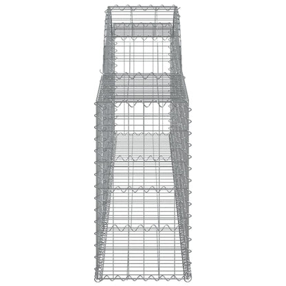 Cestas De Gaviones 30 Uds Forma De Arco Hierro 300x30x60/80 Cm_4