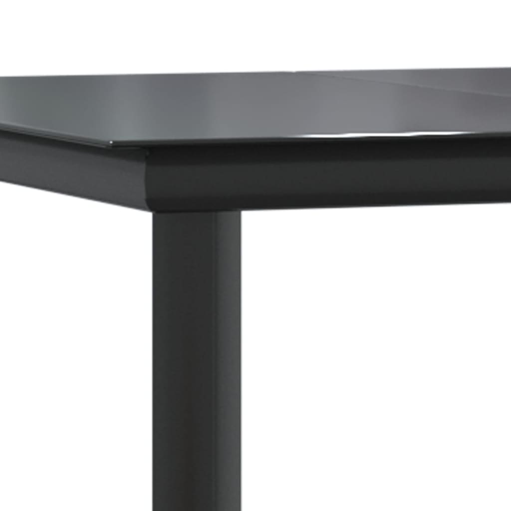Set Comedor Jardín 7 Pzas Y Cojines Ratán Sintético Gris Claro / Vetonek_5