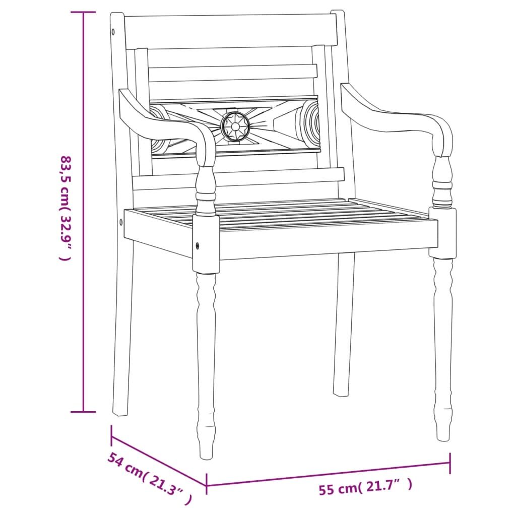 Vidaxl Juego De Comedor Para Jardín 9 Piezas Madera Maciza De Teca_2