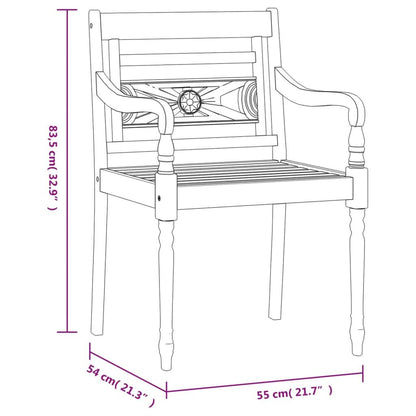 Vidaxl Juego De Comedor Para Jardín 9 Piezas Madera Maciza De Teca_2
