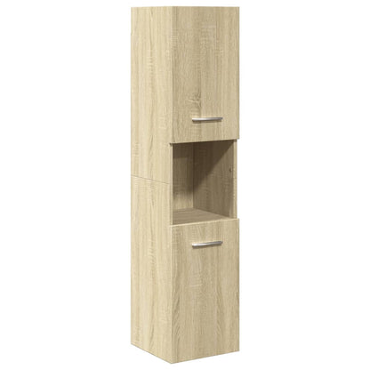 Juego De Muebles De Baño 5 Pzas Madera Ingeniería Roble Sonoma / Vetonek_4